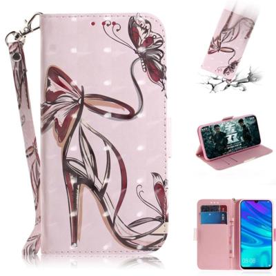 3D-schilderij patroon gekleurde tekening horizontale Flip lederen draagtas met houder & kaartsleuven & portemonnee voor Huawei P Smart (2019)/Honor 10