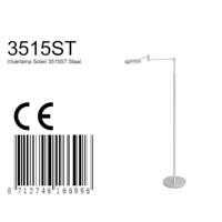 Steinhauer Oplaadbare led leeslampSoleil geborsteld metaal - 3515ST - thumbnail