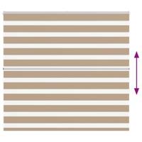 Zebra Blind 160x150 cm stofbreedte 155,9 cm polyester zandbruin - thumbnail