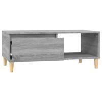 Salontafel 90x50x36,5 cm bewerkt hout grijs sonoma - thumbnail
