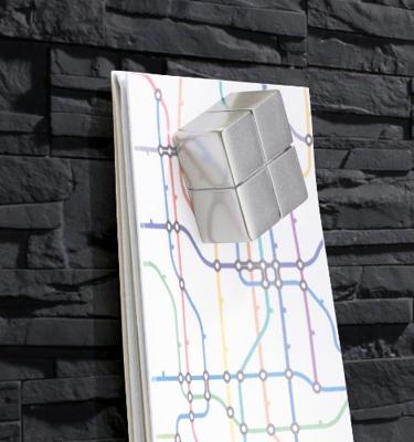 Sigel SI-GL149 Glasmagneetbord Artverum 910x460x15mm Leisteen - thumbnail