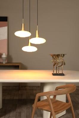 Lucide SINGALA - Hanglamp - Ø 55 cm - 3xE27 - Mat Goud / Messing
