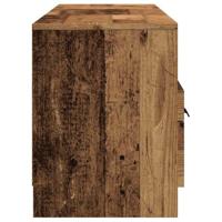 Tv-meubel 150x33,5x45 cm bewerkt hout oud houtkleurig - thumbnail