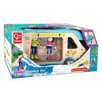 Hape houten avonturenbus poppenhuis - thumbnail