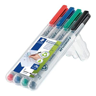 Staedtler Foliestift Lumocolor® 316 WP4 Rood, Blauw, Groen, Zwart