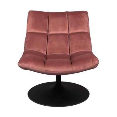 Dutchbone Fauteuil 'Bar' Velvet, kleur Roze