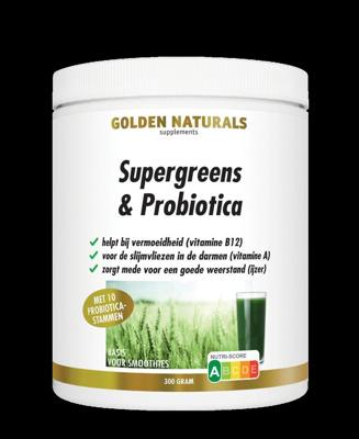 Golden Naturals Supergreens & Probiotica Poeder