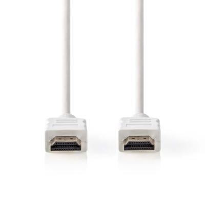 Nedis High Speed HDMI-Kabel met Ethernet | HDMI Connector | HDMI Connector | 4K@30Hz | ARC | 10.2 Gbps | 2.00 m | Rond | PVC | Wit | Doos -