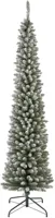 Everlands Pencil pine kunstkerstboom besneeuwd groen 210cm - thumbnail