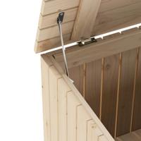 Opbergbox met deksel RANA 80x49x54 cm massief grenenhout - thumbnail