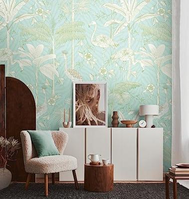 Livingwalls The Wall II - Turquoise - Palmen - 392061