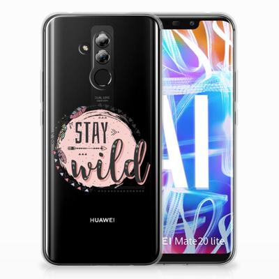 Huawei Mate 20 Lite Telefoonhoesje met Naam Boho Stay Wild Huawei Mate 20 Lite Telefoonhoesje met Naam Boho Stay Wild