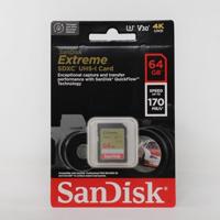 Sandisk SDXC geheugenkaart - 64GB - Extreme - U3 - thumbnail