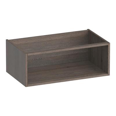 Brauer Flourish - Bijkast - 80 cm - met 1 Opbergvak - Lamellen Eiken Zwart