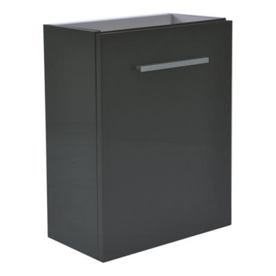 Wiesbaden fonteinkast tbv HS fonteintje l/r 1 deur 40x21 hoogglans grijs