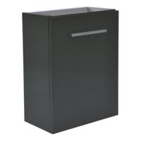 Wiesbaden fonteinkast tbv HS fonteintje l/r 1 deur 40x21 hoogglans grijs - thumbnail