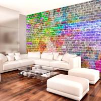 Fotobehang - Regenboog muur - thumbnail