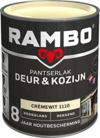 Rambo Pantserlak Deur & Kozijn Hoogglans Dekkend - 750 ml Crèmewit - thumbnail