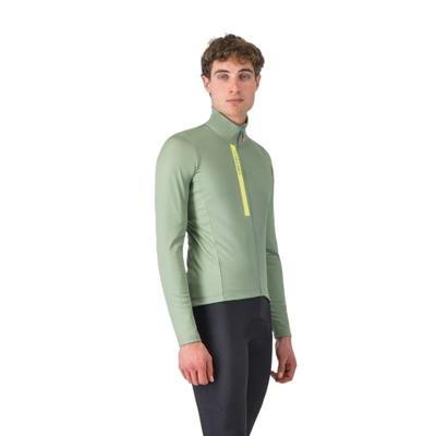 Castelli Entrata Thermal fietsshirt lange mouw green pepper heren XXXL