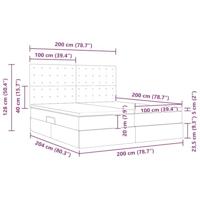 Opbergbed met matras met matras Puur Wit 200 x 200 cm Nep Leer - thumbnail