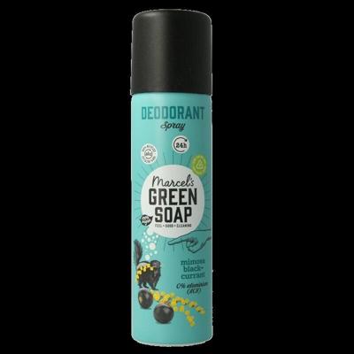 Marcel's Green Soap Deospray mimosa black currant 150 Milliliter