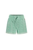 MAYCE Meisjes sweat short - Mint groen AOP - thumbnail