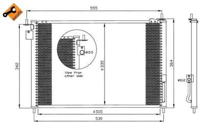 Condensor, airconditioning 35635