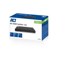 ACT 4K HDMI splitter. 1 in 4 out. EDID ondersteuning - thumbnail