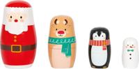 Small Foot - kerstmis matroesjka poppen - thumbnail