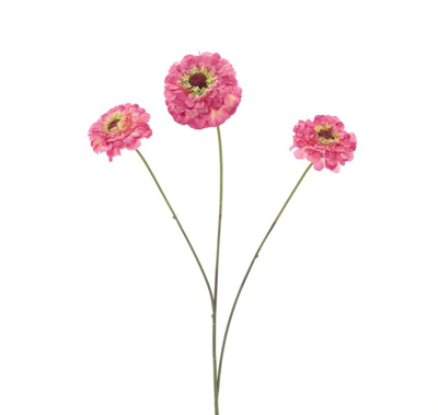 Zinnia elegans spray old pink 60 cm kunstbloem Erutan Avon - Erutan avon