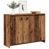 Dressoir 102x33x75 cm bewerkt hout oud houtkleurig - thumbnail