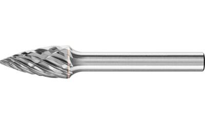 PFERD TOOLS 21122683 Freesstift Spitsboog Lengte 60 mm Afmeting, Ø 10 mm Werklengte 20 mm Schachtdiameter 6 mm PFERD TOOLS 21122683 Freesstift Spitsboog Lengte 60 mm Afmeting, Ø 10 mm Werklengte 20 mm Schachtdiameter 6 mm