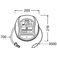 Osram Automotive OTI1000 Compressor Digitaal display, Overbelastingsbeveiliging, Met werklamp, Snoeropbergruimte / opname - thumbnail