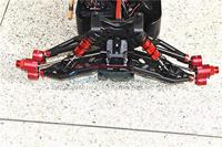 GPM Racing Aluminium Front Knuckle Arms, Zwart- Arrma Kraton 8S - thumbnail