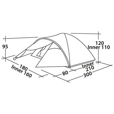 Easy Camp Quasar 300 Rustic Green tent Easy Camp Quasar 300 Rustic Green tent