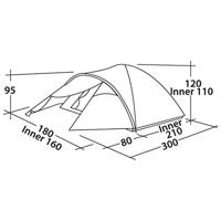 Easy Camp Quasar 300 Rustic Green tent - thumbnail