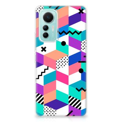 Xiaomi 12 Lite | TPU Hoesje | Blokken Kleurrijk