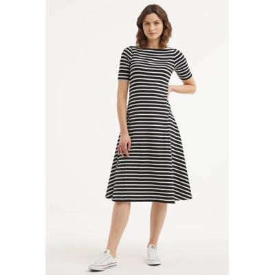 Lauren Ralph Lauren gestreepte A-lijn jurk zwart/wit Lauren Ralph Lauren gestreepte A-lijn jurk zwart/wit
