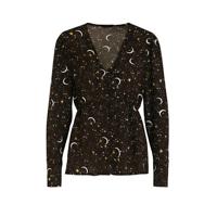Colourful Rebel blouse Elin met sterren zwart - thumbnail