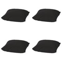 Sierkussen 60x60 Piping Panama zwart (4 stuks) Madison - Madison - thumbnail