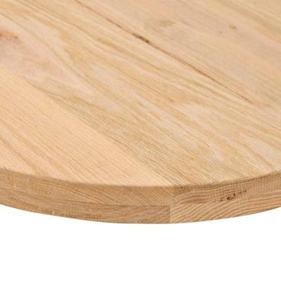 Tafelblad 100x50x4 cm ovaal massief eikenhout