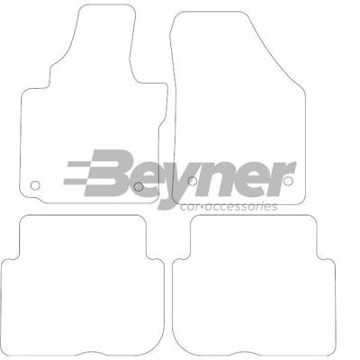 Velours Automatten passend voor VW Touran 2007- 4-delig HL1946194