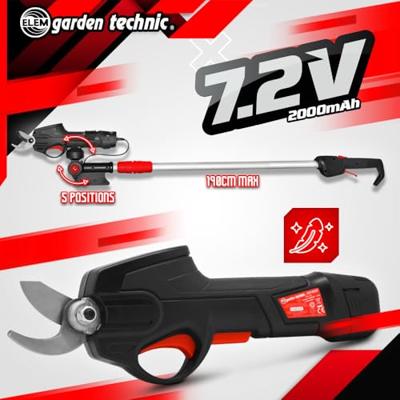 7,2V lithium oplaadbare snoeischaar met telescopische steel - Elem Garden