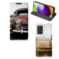 Samsung Galaxy A52 Stand Case Vintage Auto - thumbnail