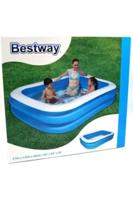 Bestway familiezwembad rechthoekig - 211 x 132 cm - thumbnail