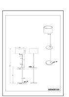 Trio LeeslampClaas Table zwart met houtbruin en grijs - 400400132 - thumbnail