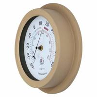 Weerbestendige thermometer - 22 cm - metaal - gegalvaniseerd - lelie - thumbnail