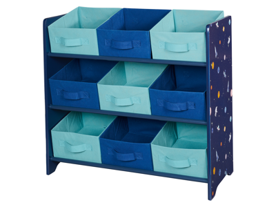 LIVARNO home Kast met textielboxen (Blauw)
