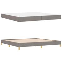 Boxspring bed Taupe en Bruin 200 x 200 cm - thumbnail