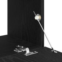 Tv-meubel 120x30x30,5 cm spaanplaat zwart eikenkleurig - thumbnail